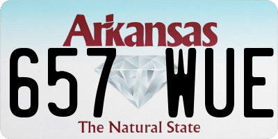 AR license plate 657WUE