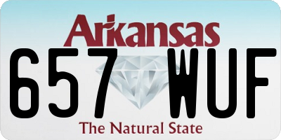 AR license plate 657WUF