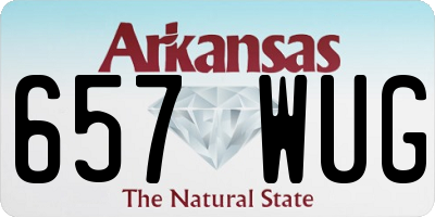 AR license plate 657WUG