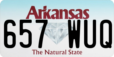 AR license plate 657WUQ