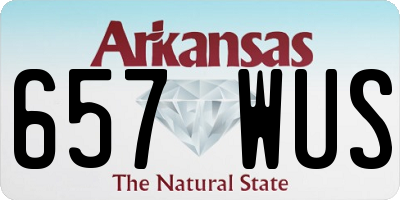 AR license plate 657WUS