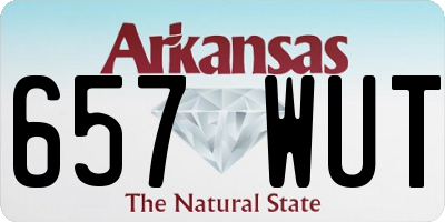 AR license plate 657WUT