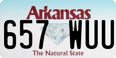 AR license plate 657WUU