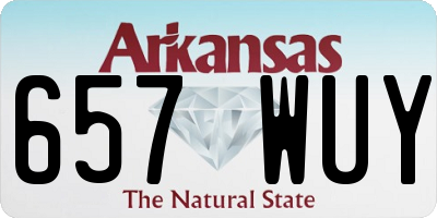 AR license plate 657WUY