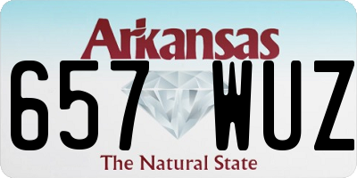 AR license plate 657WUZ