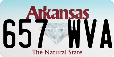 AR license plate 657WVA
