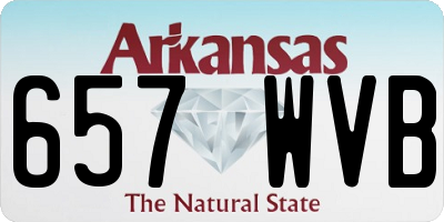 AR license plate 657WVB