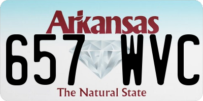 AR license plate 657WVC