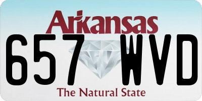 AR license plate 657WVD