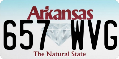 AR license plate 657WVG