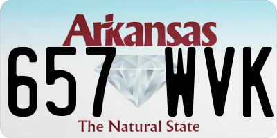 AR license plate 657WVK