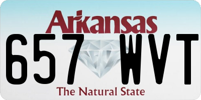 AR license plate 657WVT