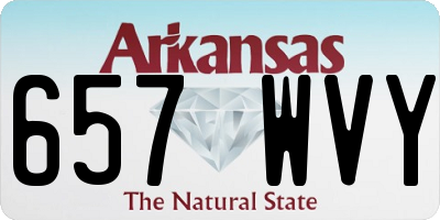 AR license plate 657WVY