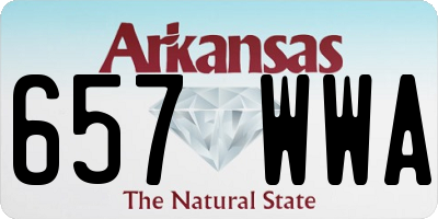 AR license plate 657WWA