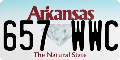 AR license plate 657WWC