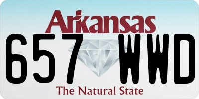 AR license plate 657WWD