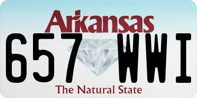 AR license plate 657WWI