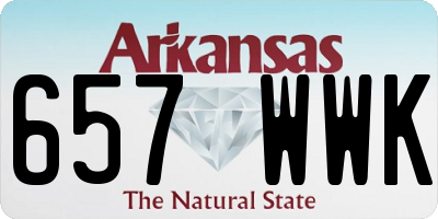 AR license plate 657WWK
