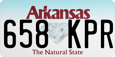 AR license plate 658KPR