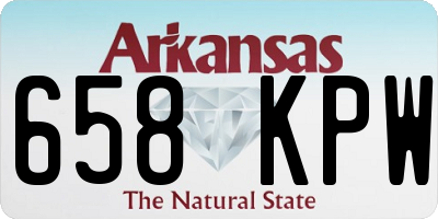 AR license plate 658KPW