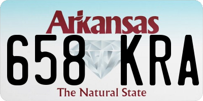 AR license plate 658KRA