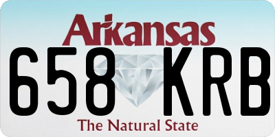 AR license plate 658KRB