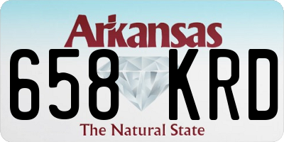 AR license plate 658KRD