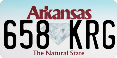 AR license plate 658KRG