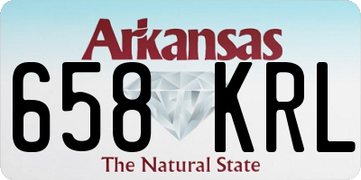 AR license plate 658KRL