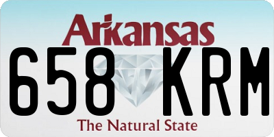 AR license plate 658KRM