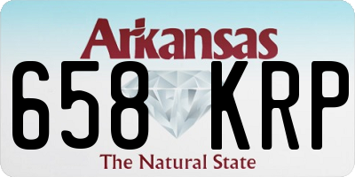 AR license plate 658KRP