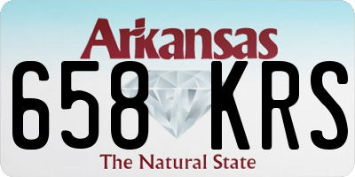 AR license plate 658KRS