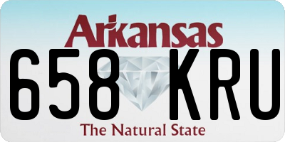 AR license plate 658KRU