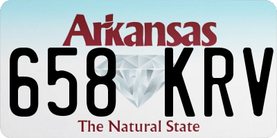 AR license plate 658KRV