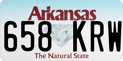 AR license plate 658KRW