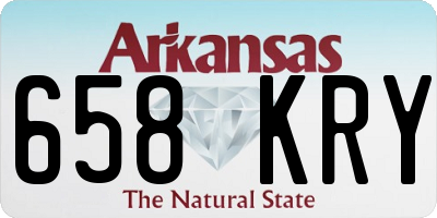 AR license plate 658KRY