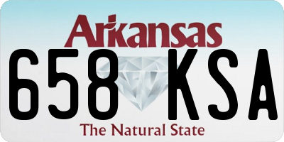 AR license plate 658KSA