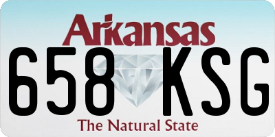 AR license plate 658KSG
