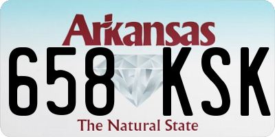 AR license plate 658KSK