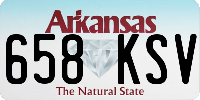 AR license plate 658KSV