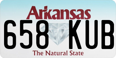 AR license plate 658KUB