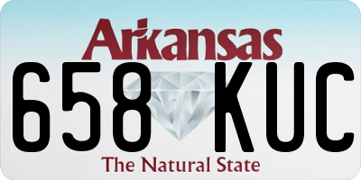 AR license plate 658KUC