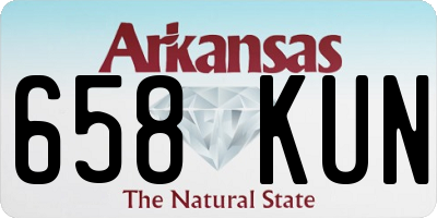AR license plate 658KUN