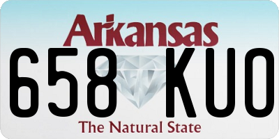 AR license plate 658KUO