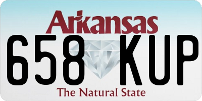 AR license plate 658KUP