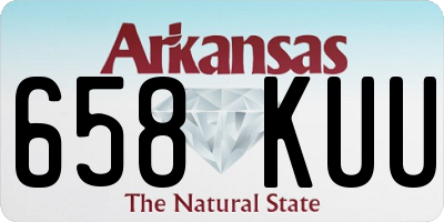 AR license plate 658KUU
