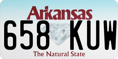 AR license plate 658KUW