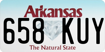 AR license plate 658KUY