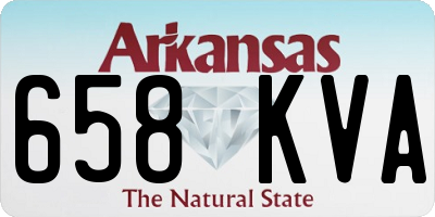 AR license plate 658KVA