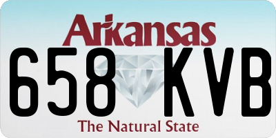 AR license plate 658KVB